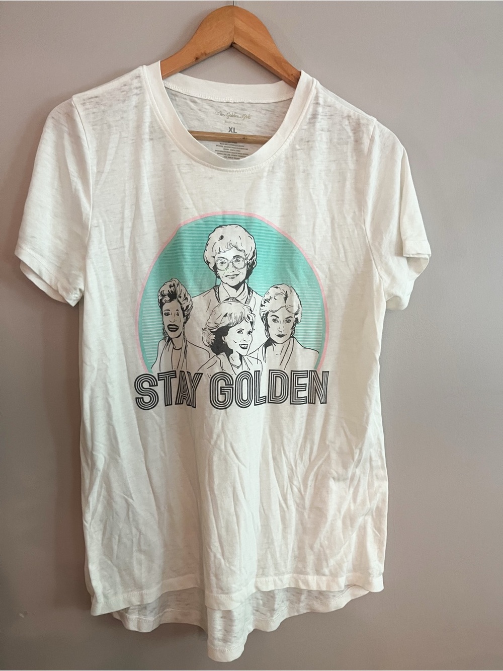 The Golden Girls novelty burnout tee shirt Stay Golden